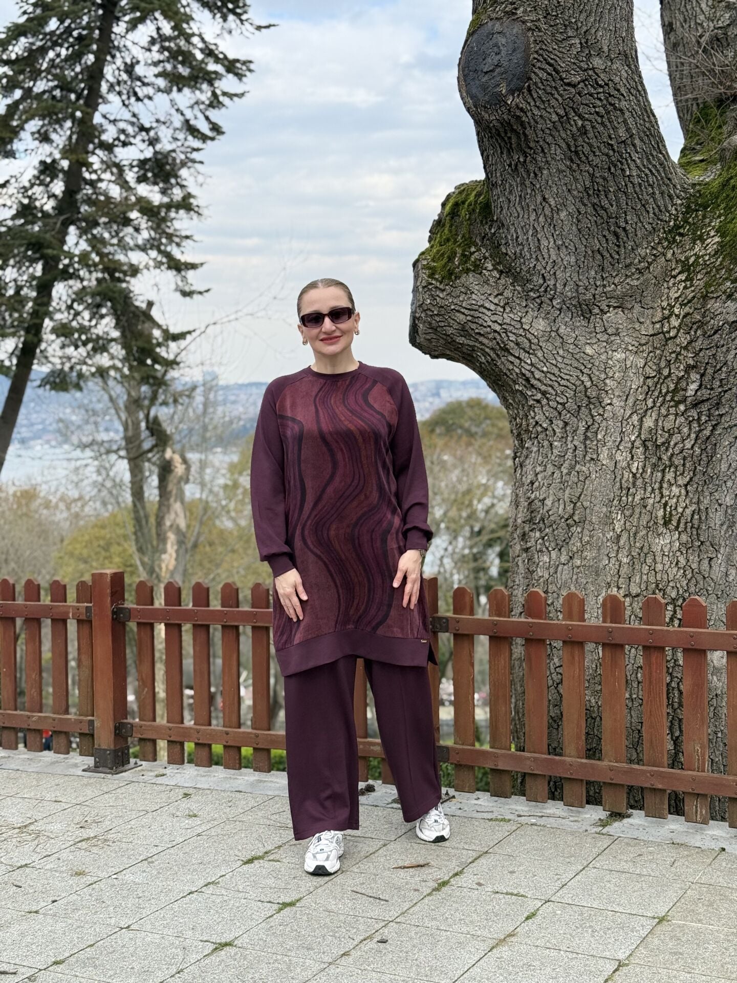 A.akay Cupra desenli takım mürdüm(1010)