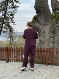 A.akay Cupra desenli takım mürdüm(1010)