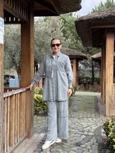 A.akay Cep File takım Gri(6014)