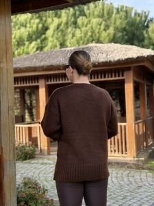 Massi Yumoş kazak kahve