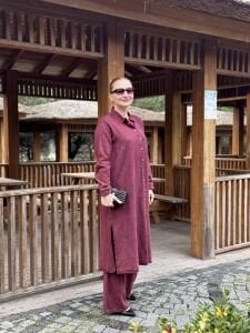 A.akay Lale Nakışlı Takım(6016) Bordo