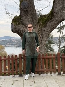 A.akay Cupra desenli takım Yeşil(1010)