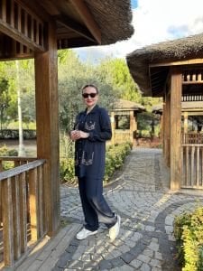 Taşlı Ceket Takım Lacivert