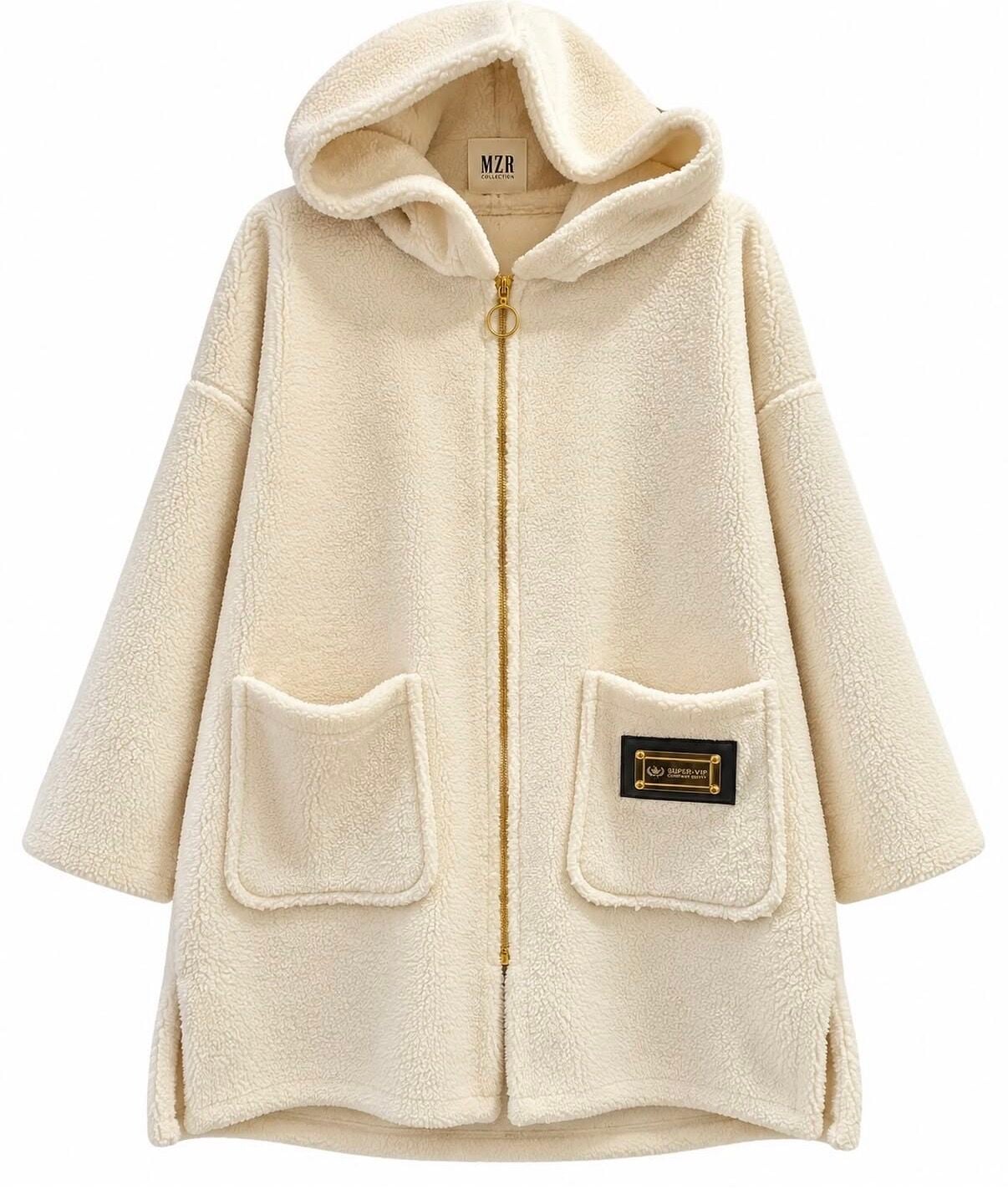 Ekru Yumoş Kaban Polar