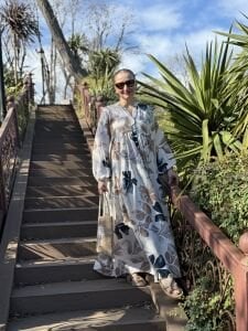 Nilüfer viskon elbise