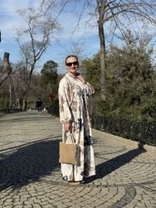 Nilüfer viskon elbise