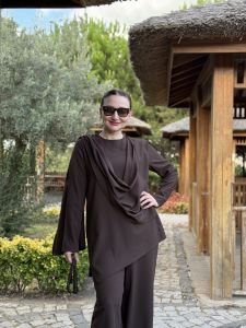 Şal Takım Kahve
