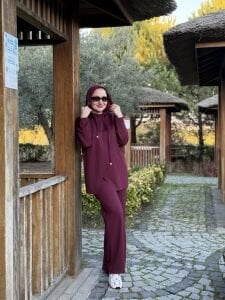 Bordo oysho Lazer takım