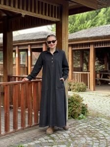 Melin cepli Kot elbise antrasit