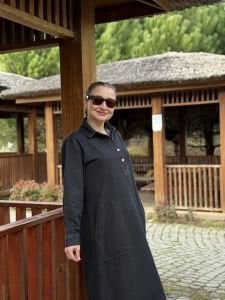 Melin cepli Kot elbise antrasit