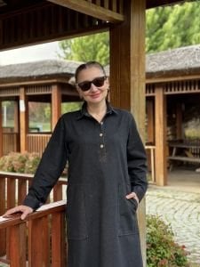 Melin cepli Kot elbise antrasit