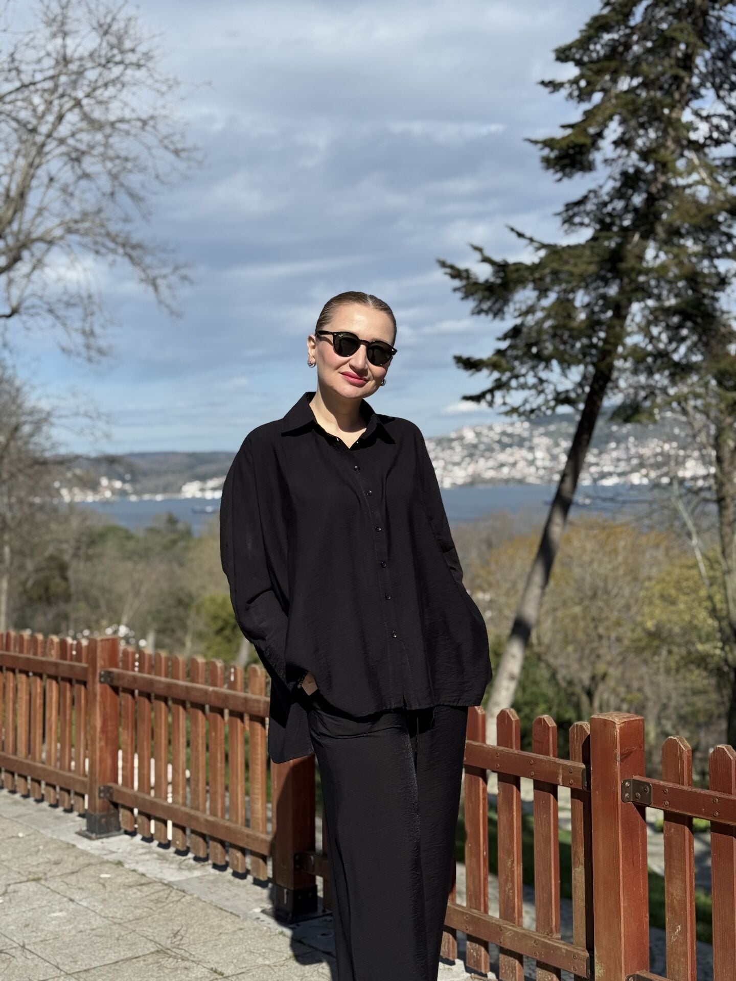 7568 Tensel pamuk Takım siyah