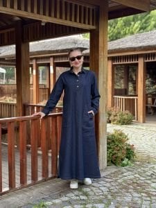 Melin cepli Kot elbise lacivert