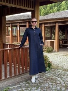 Melin cepli Kot elbise lacivert