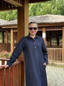 Melin cepli Kot elbise lacivert