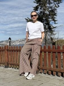 Orjinal Z.r Pamuk tensel pantolon bordo