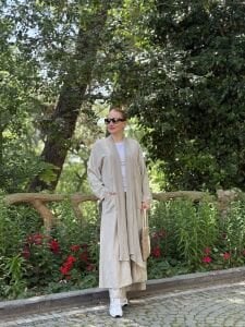 A.akay Kimono Keten Takım Taş