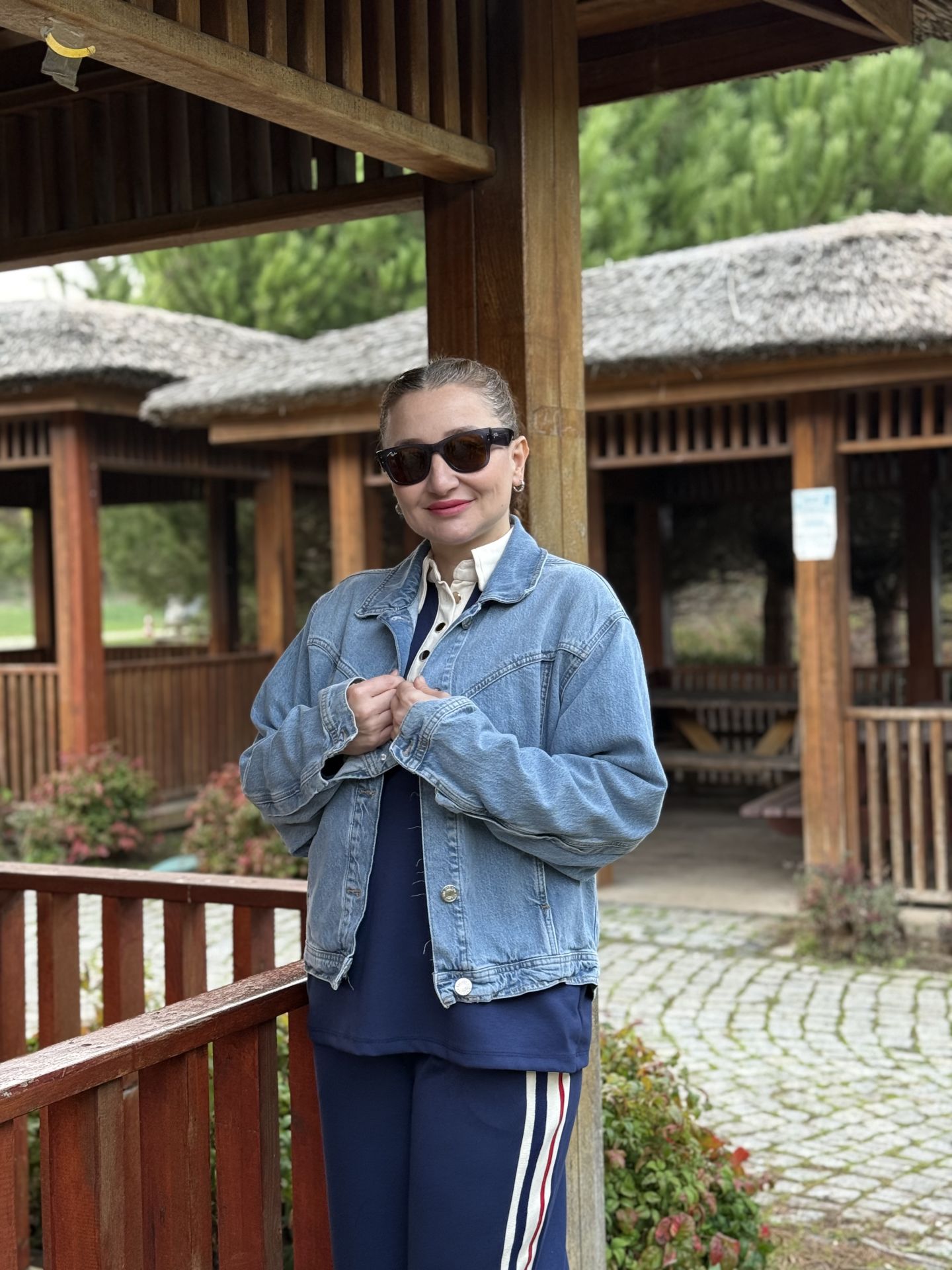 Orjinal BDG Bambi taşlanmış Mavi kot ceket