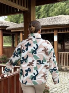 Çok renkli ava polar sweatshirt