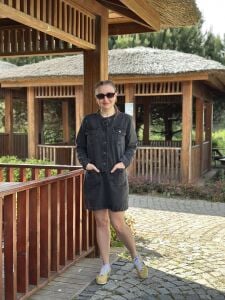 Orjinal marka River kot elbise antrasit