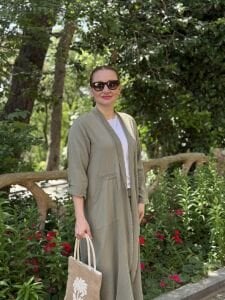 A.akay Kimono Keten Takım haki