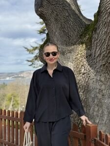 777 Tensel pamuk Takım siyah