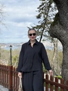 777 Tensel pamuk Takım siyah