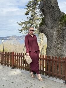 777 Tensel pamuk Takım Bordo