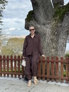 777 Tensel pamuk Takım kahve