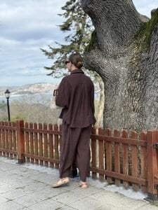 777 Tensel pamuk Takım kahve