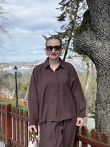 777 Tensel pamuk Takım kahve