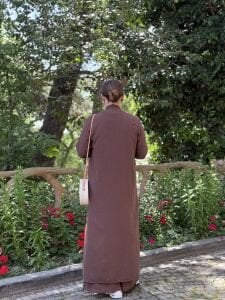 A.akay Kimono Keten Takım Kahve