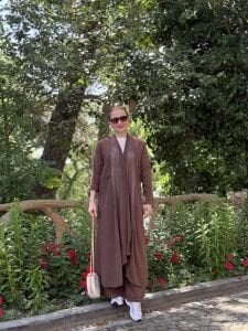 A.akay Kimono Keten Takım Kahve