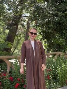 A.akay Kimono Keten Takım Kahve