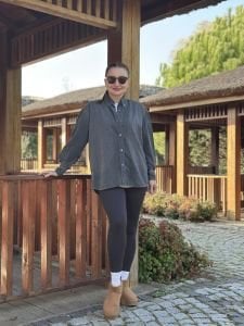 UNİSEX Orjinal kot gömlek GRİ