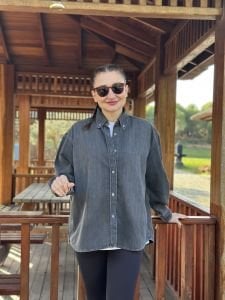 UNİSEX Orjinal kot gömlek GRİ