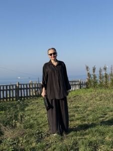 Premium İpek Kupra Takım Siyah