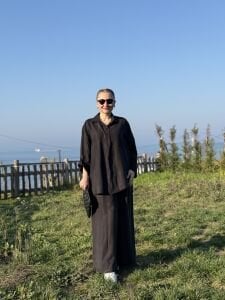 Premium İpek Kupra Takım Siyah