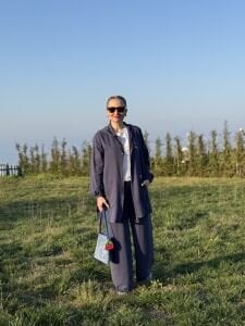 A.akay İpek Kupra takım İndigo