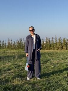 A.akay İpek Kupra takım İndigo