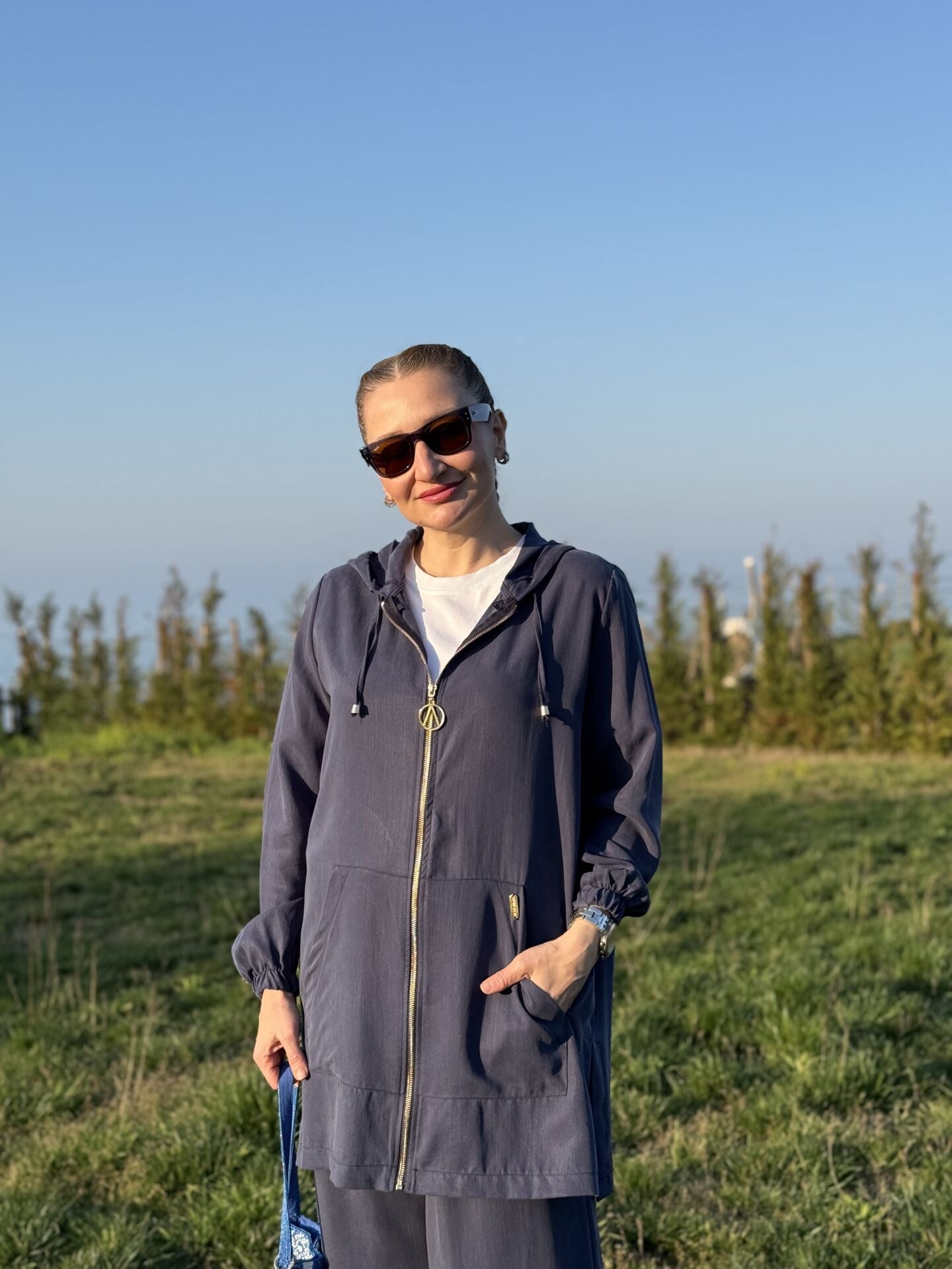 A.akay İpek Kupra takım İndigo