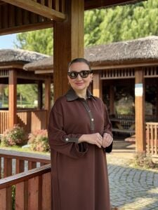 Milona Oysho elbise kahve-haki