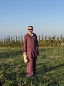 A.akay Fermuarlı Tensel Kupra takım Mürdüm