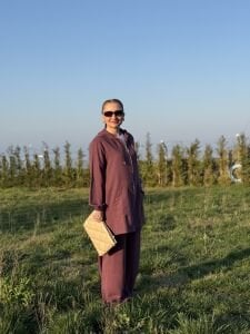 A.akay Fermuarlı Tensel Kupra takım Mürdüm