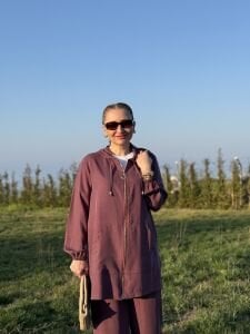 A.akay Fermuarlı Tensel Kupra takım Mürdüm