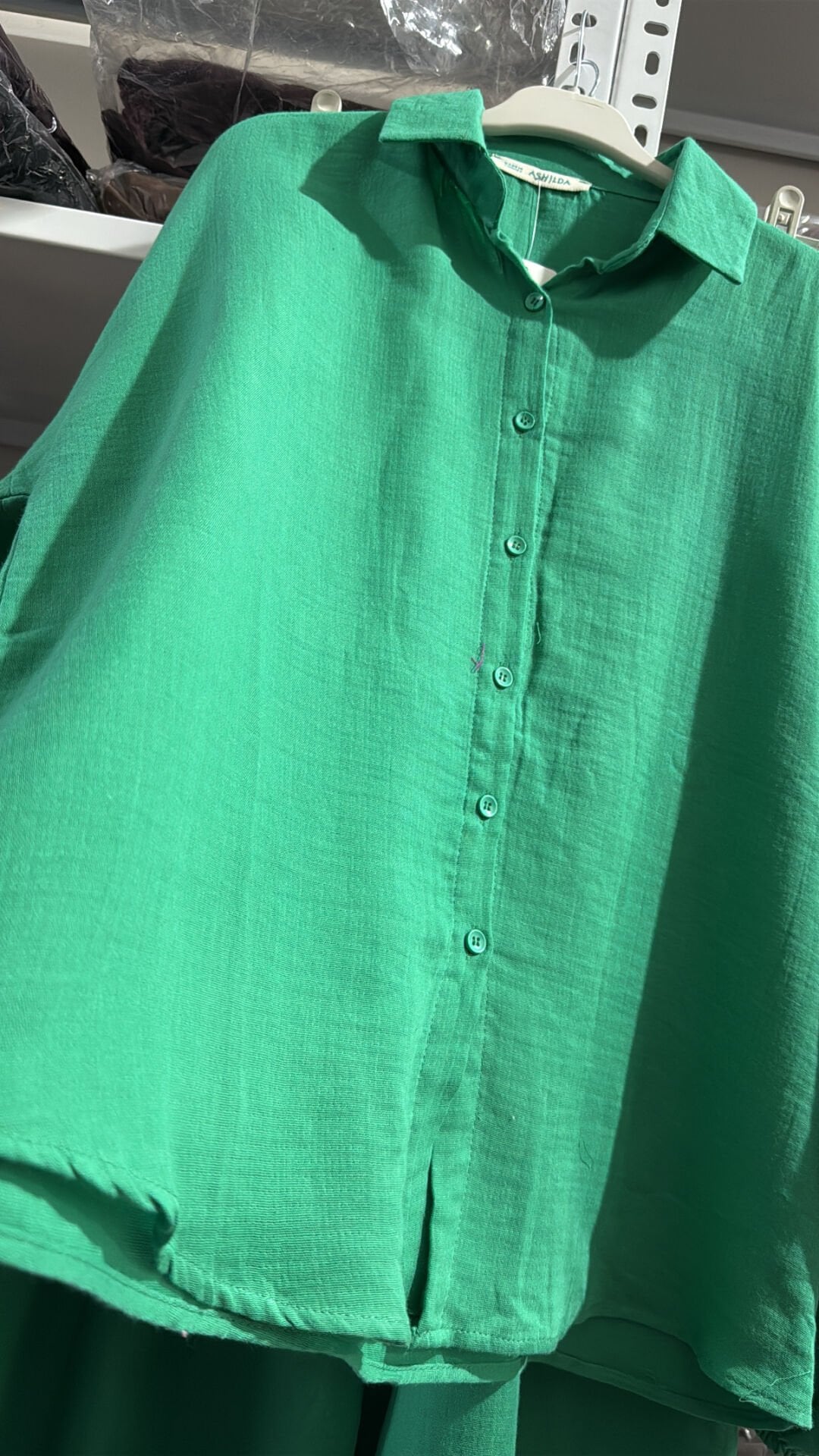 Oversize Müslin Takım benetton yeşili 8282