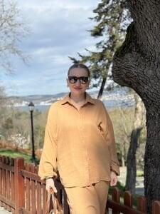 Oversize Müslin Takım camel 8282