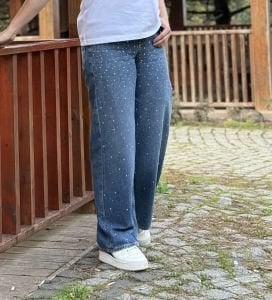 Jack Taş İşlemeli Orjinal  kot pantolon