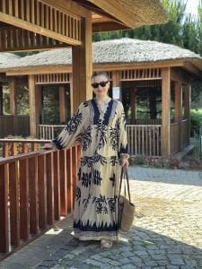 Yaprak Viskon katleya elbise vizon lacivert