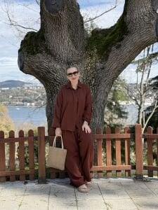 Oversize Müslin Takım Kahve 8282